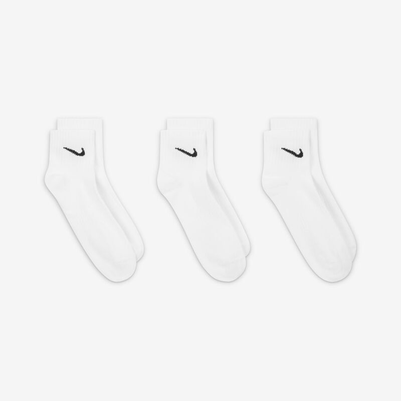 Nike Everyday Lightweight Cortas 3 Pares, BLANCO, hi-res image number null