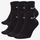 Nike Calcetines Everyday Cushioned Tobilleras 6 Pares, NEGRO, hi-res