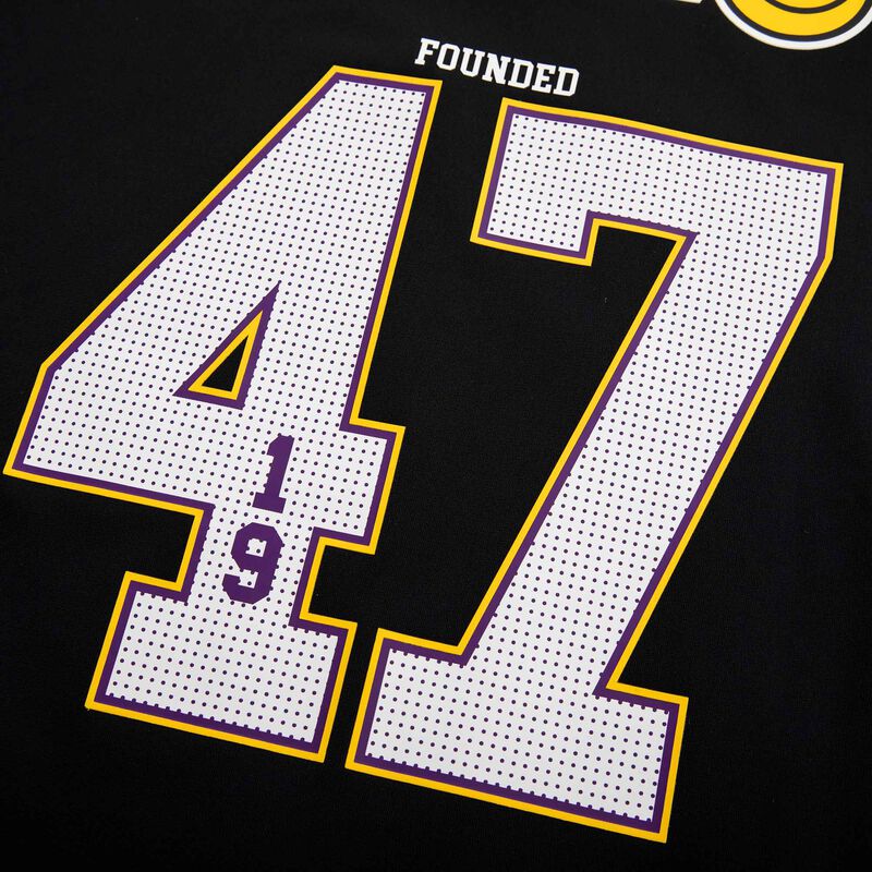 NBA Camiseta Number Print Lakers, NEGRO, hi-res image number null