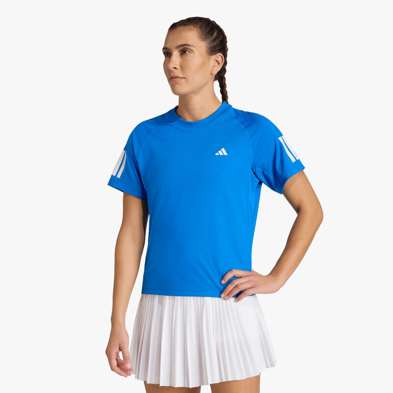 adidas Polera de Tenis Club Climacool 3 Tiras, AMARILLO, hi-res image number null