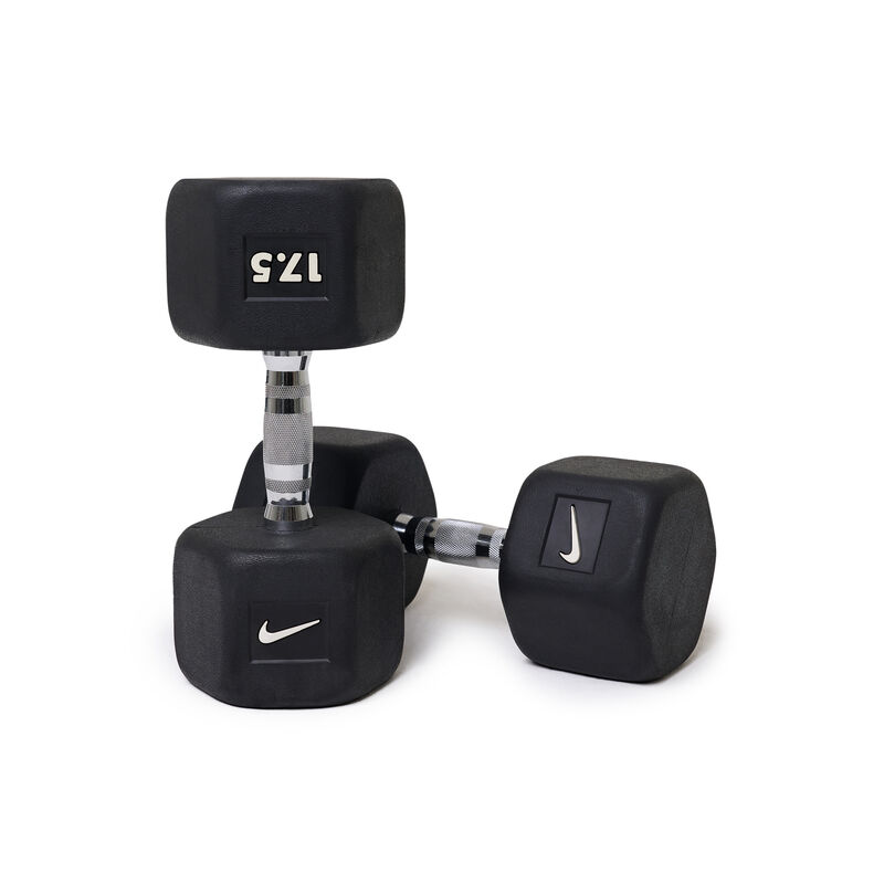 Nike Mancuerna Hexagonal 17.5 Kg, NEGRO, hi-res image number null