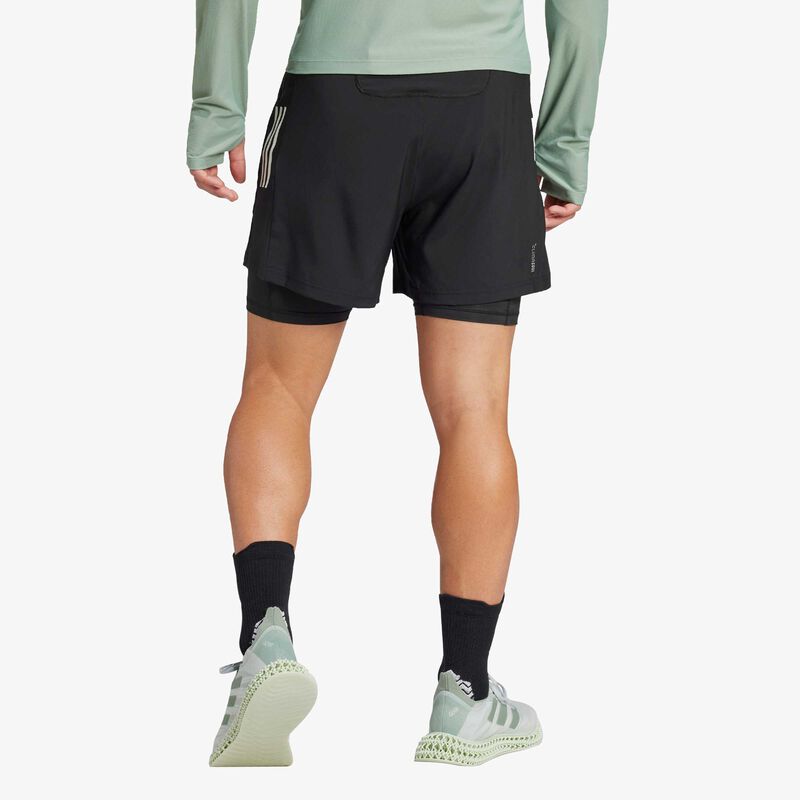 adidas Shorts Own the Run CLIMACOOL 2-in-1, NEGRO, hi-res image number null