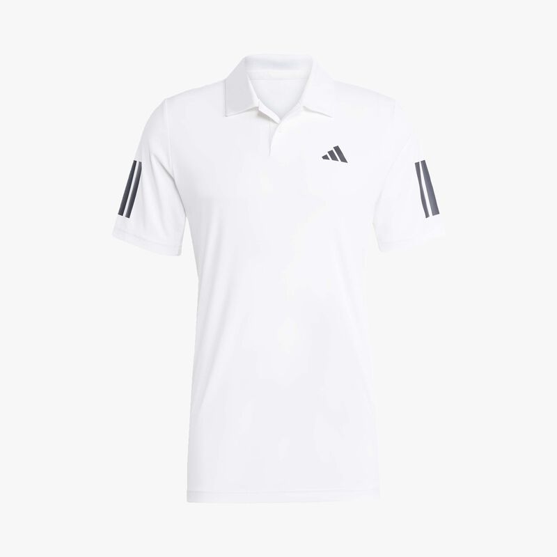 adidas Polera Club Tennis 3 bandas, BLANCO, hi-res image number null