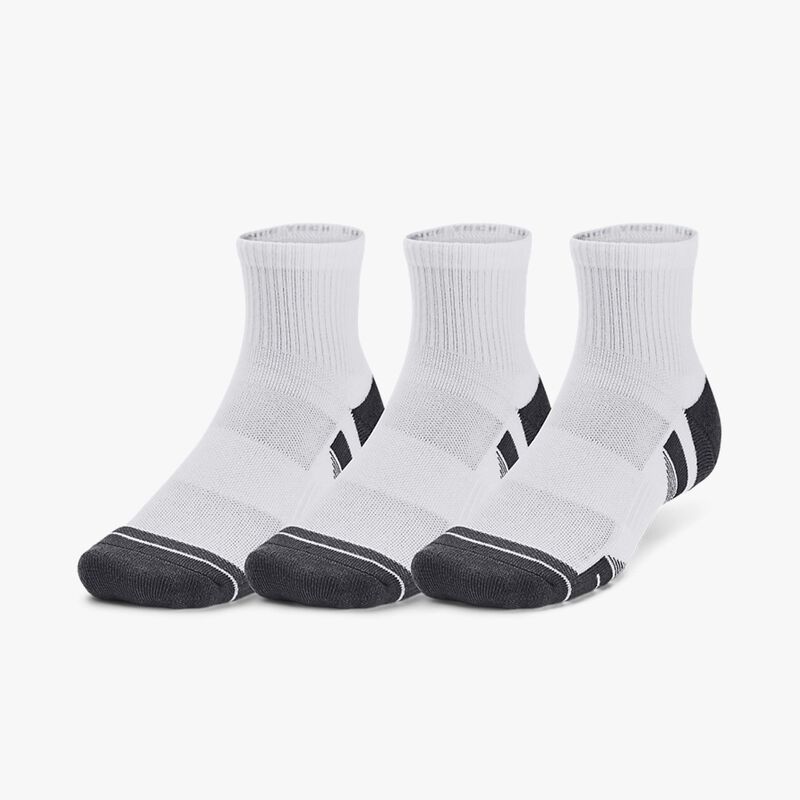UA Calcetines Performance Tech Tobilleras 3 Pares, BLANCO, hi-res image number null