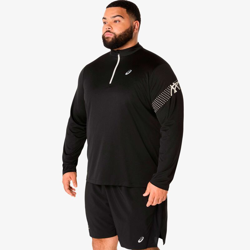 Asics Polera Icon 1/2 Zip, NEGRO, hi-res image number null