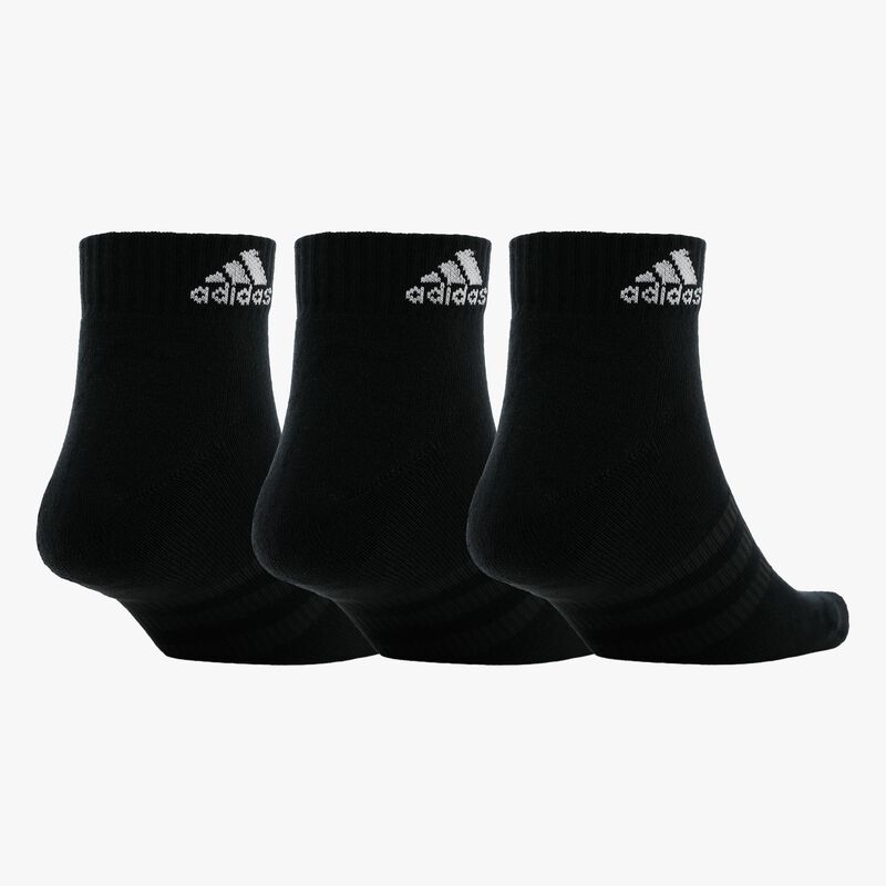 adidas Calcetines Acolchados Sportswear Tobilleras 3 Pares, NEGRO, hi-res image number null
