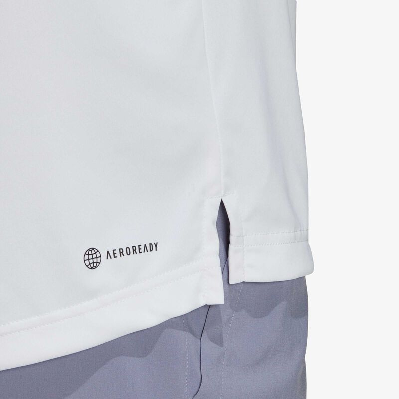 adidas Polera Club Tennis 3 bandas, BLANCO, hi-res image number null