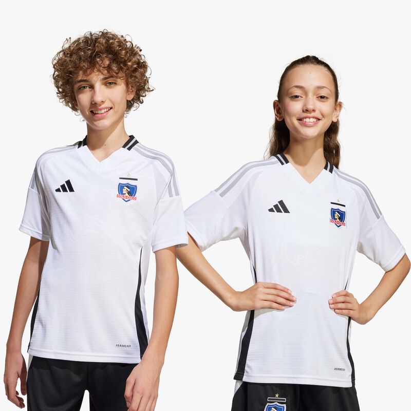 adidas Camiseta Local Colo-Colo 2025 Juvenil, BLANCO, hi-res image number null