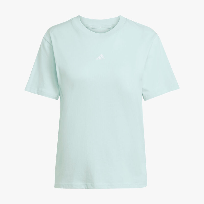 adidas Polera Essentials Logo Peque&ntilde;o Algod&oacute;n, VERDE, hi-res image number null