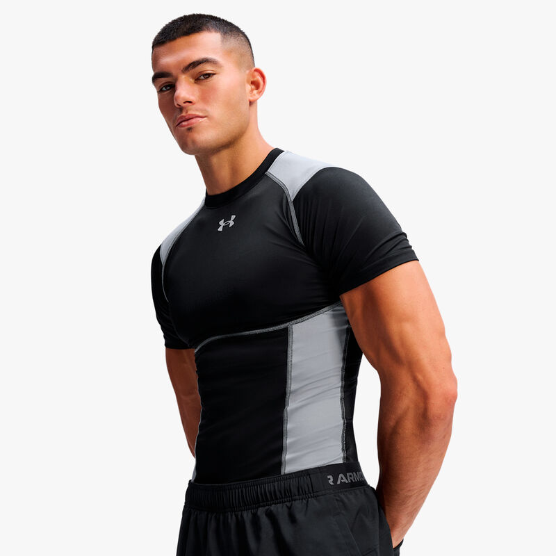 Under Armour Polera HeatGear Elite, NEGRO, hi-res image number null