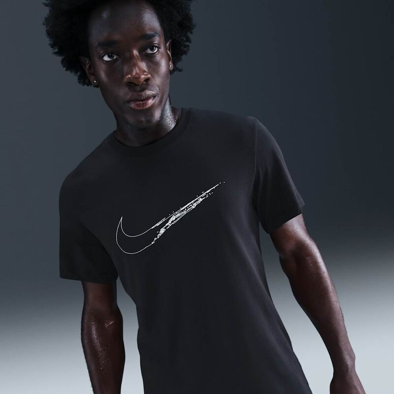 Nike Polera Manga Corta Dri-FIT, NEGRO, hi-res image number null