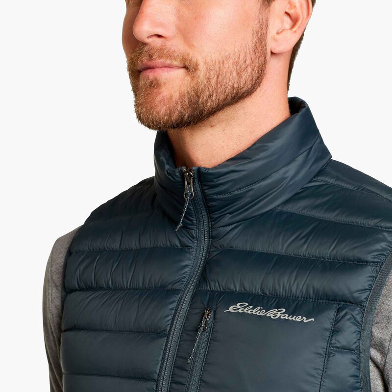 Eddie Bauer Stratustherm Down Vest, GRIS, hi-res image number null