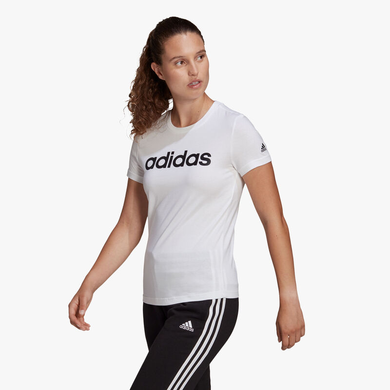 adidas Polera Loungwear Essentials Logo, BLANCO, hi-res image number null