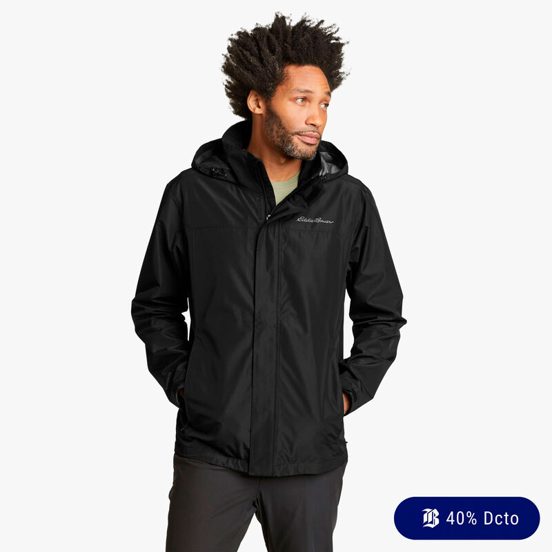 Eddie Bauer Packable Rainfoil Jacket, NEGRO, hi-res image number null