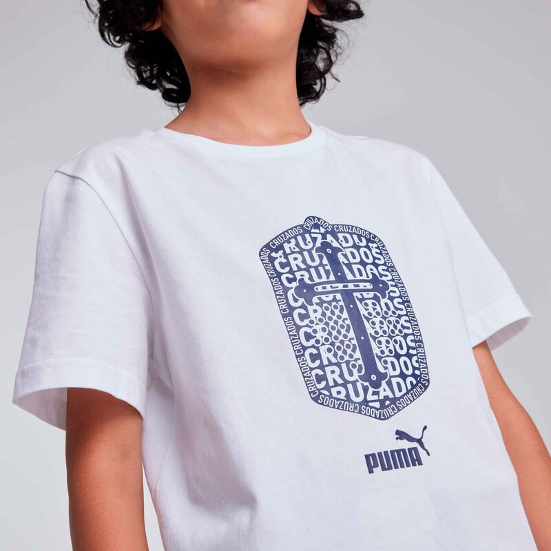 Puma Polera Universidad Cat&oacute;lica ftblCulture Juvenil, BLANCO, hi-res image number null