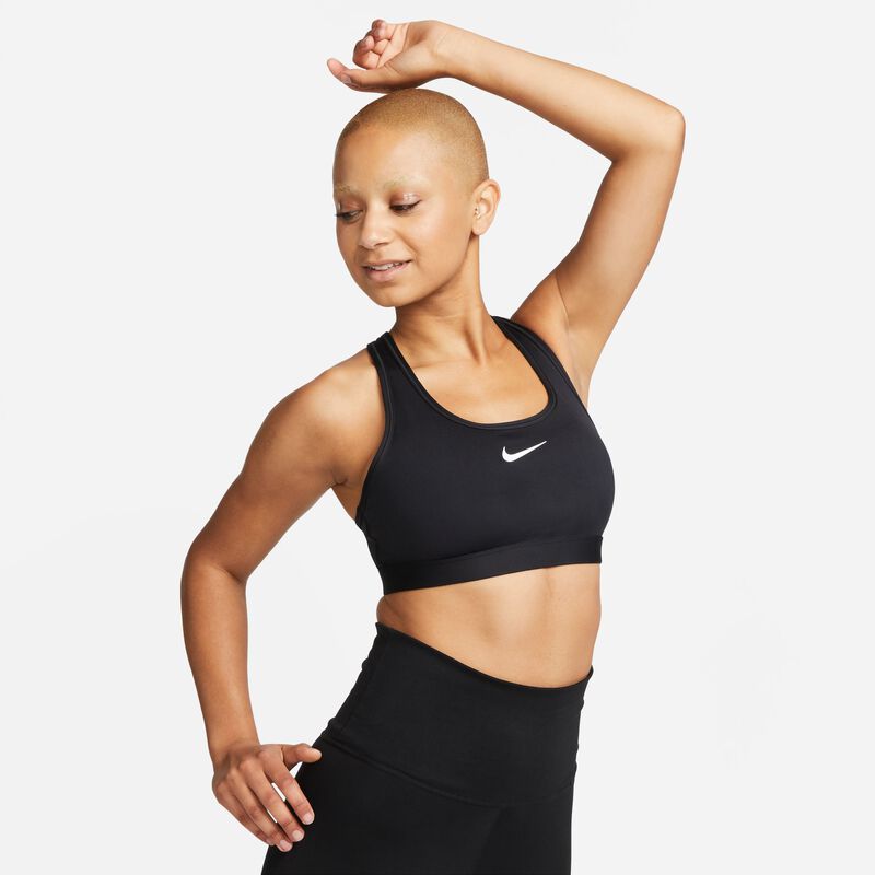 Nike Swoosh Medium Support, NEGRO, hi-res image number null