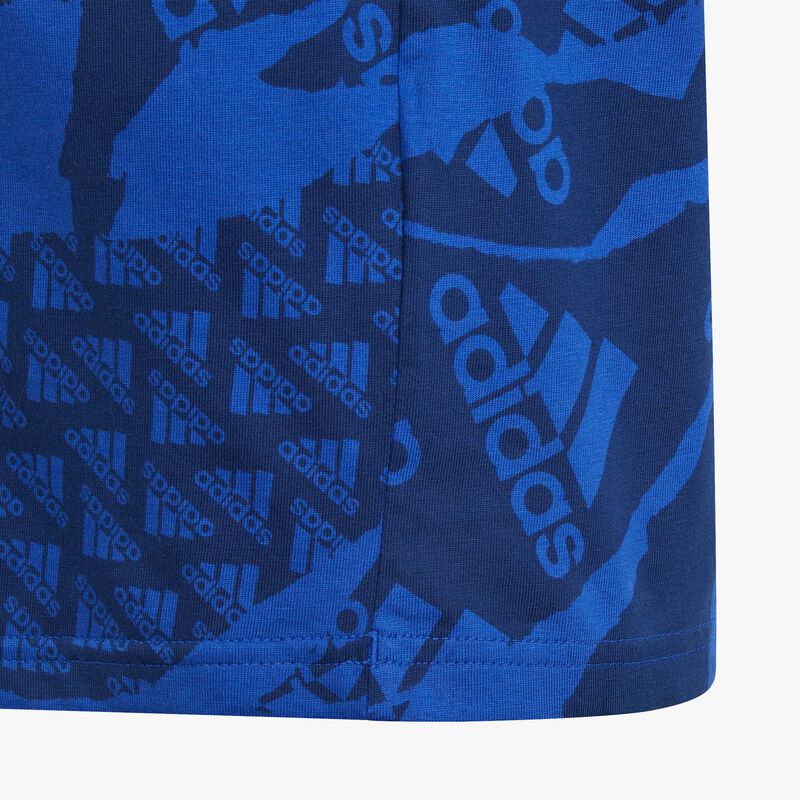 adidas Polera Essentials Allover Print, AZUL, hi-res image number null