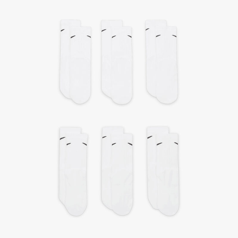 Nike Calcetines Everyday Largos 6 Pares, BLANCO, hi-res image number null