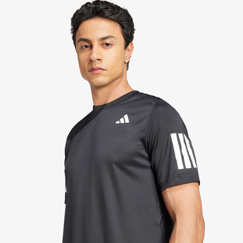 adidas Polera Club Tennis Climacool 3 bandas, NEGRO, hi-res image number null
