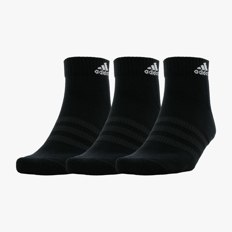 adidas Calcetines Acolchados Sportswear Tobilleras 3 Pares, NEGRO, hi-res image number null