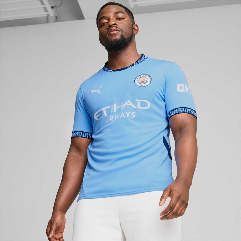 Puma MCFC Home Jersey Réplica, AZUL, hi-res image number null