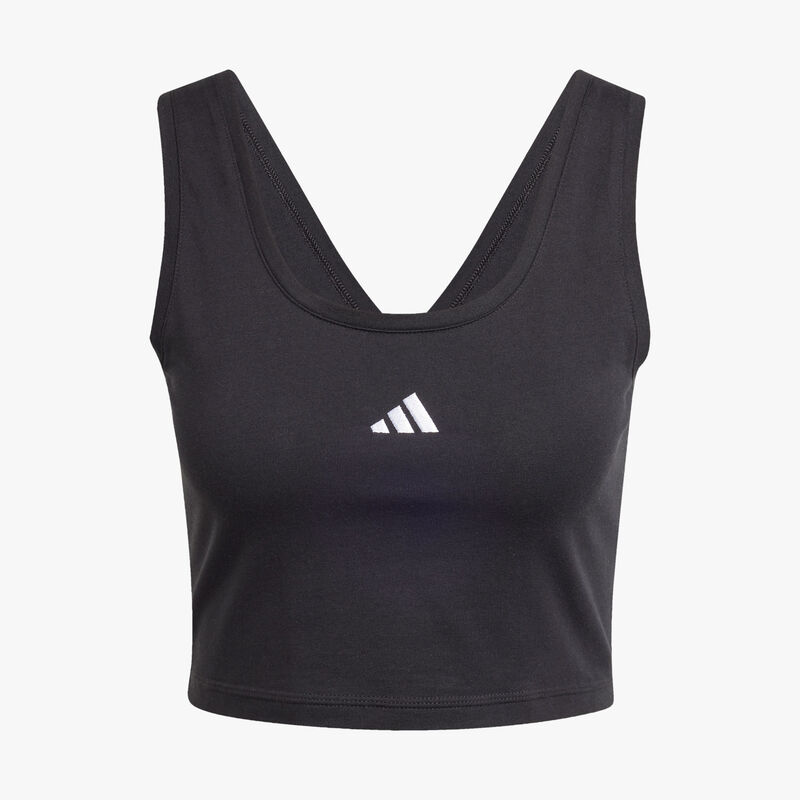 adidas Top Essentials Logo Peque&ntilde;o Lifestyle, NEGRO, hi-res image number null