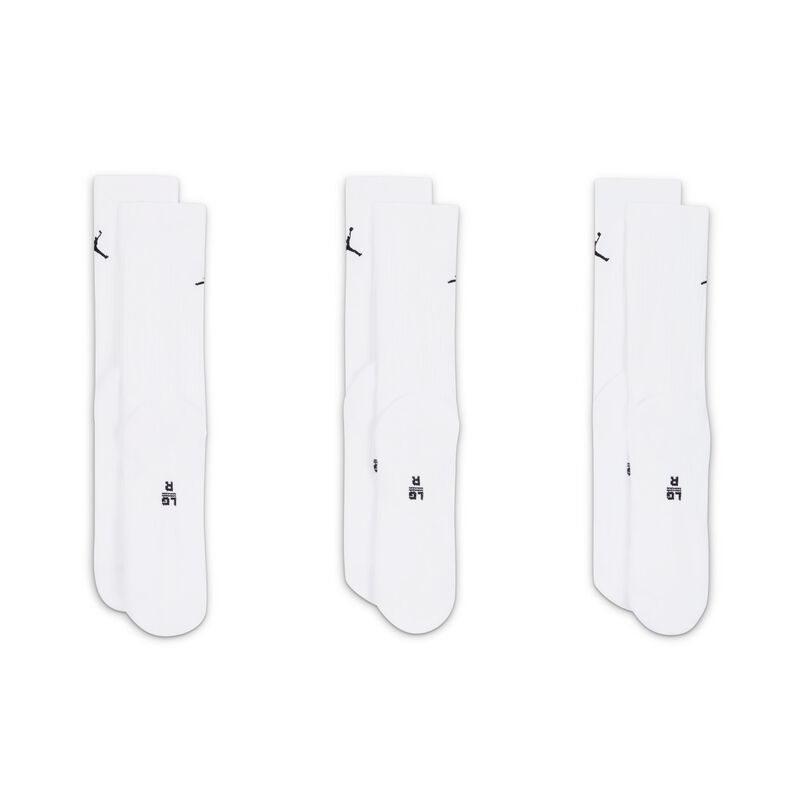 Jordan Calcetines Everyday Crew Largos 3 Pares, BLANCO, hi-res image number null