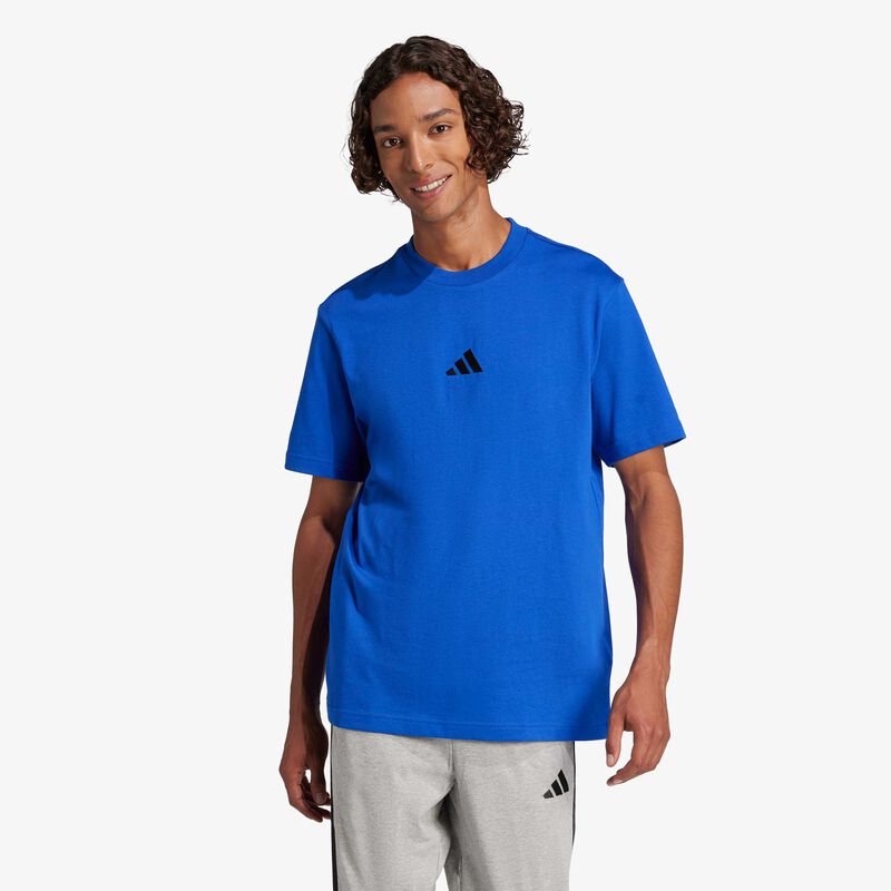 adidas Polera Essentials Small Logo, AZUL, hi-res image number null