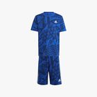 adidas Polera Essentials Allover Print, AZUL, hi-res