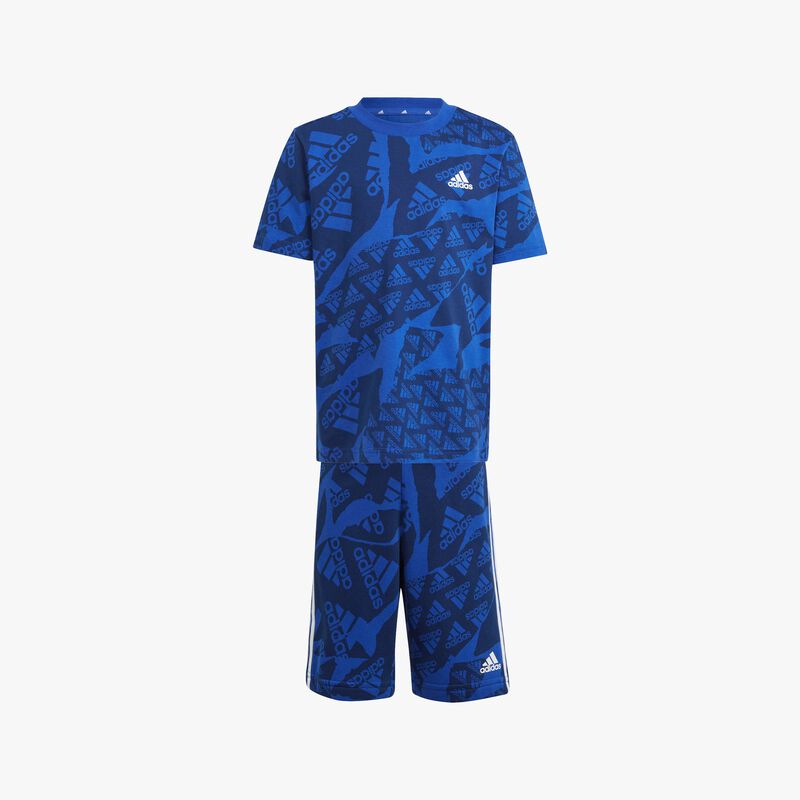 adidas Polera Essentials Allover Print, AZUL, hi-res image number null