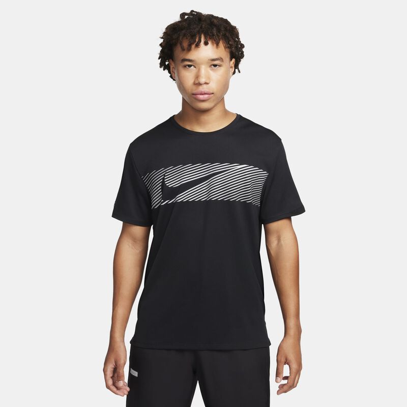 Nike Polera Miler Flash, NEGRO, hi-res image number null