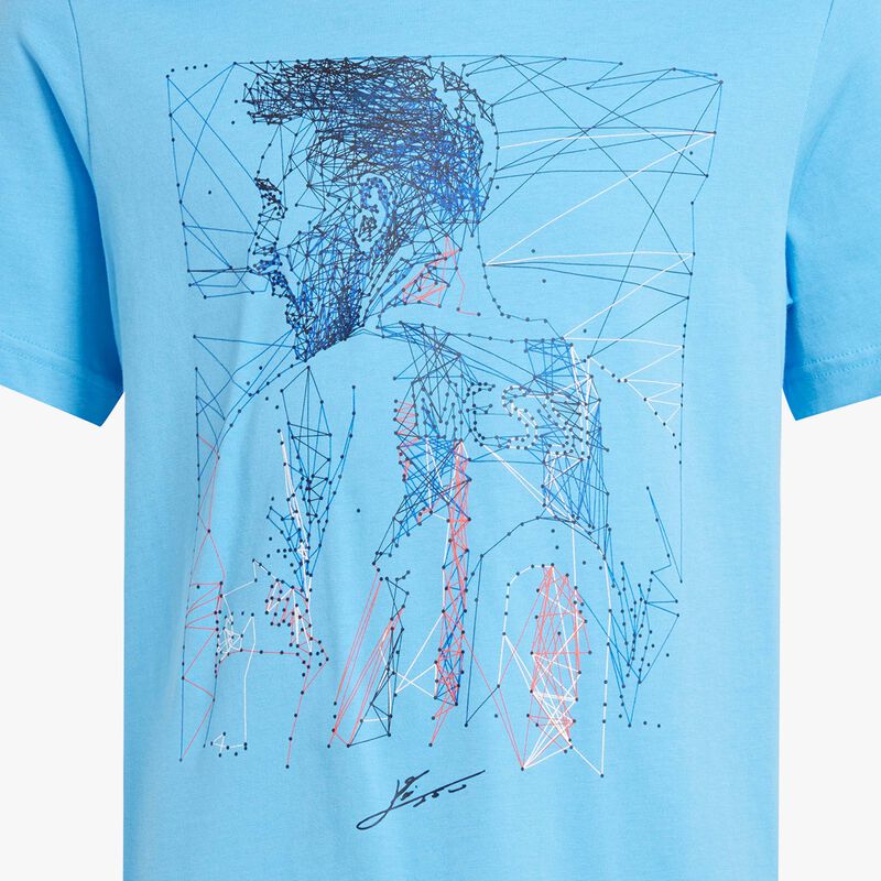 adidas Polera Gráfica de Fútbol Messi, AZUL, hi-res image number null