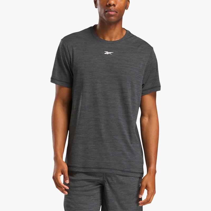 Reebok Polera Id Train Melange Tech, NEGRO, hi-res image number null