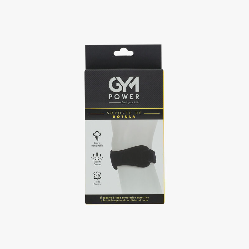 Gym Power Patella Support, NEGRO, hi-res image number null
