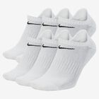 Nike Everyday Cushioned Invisibles 6 Pares, BLANCO, hi-res