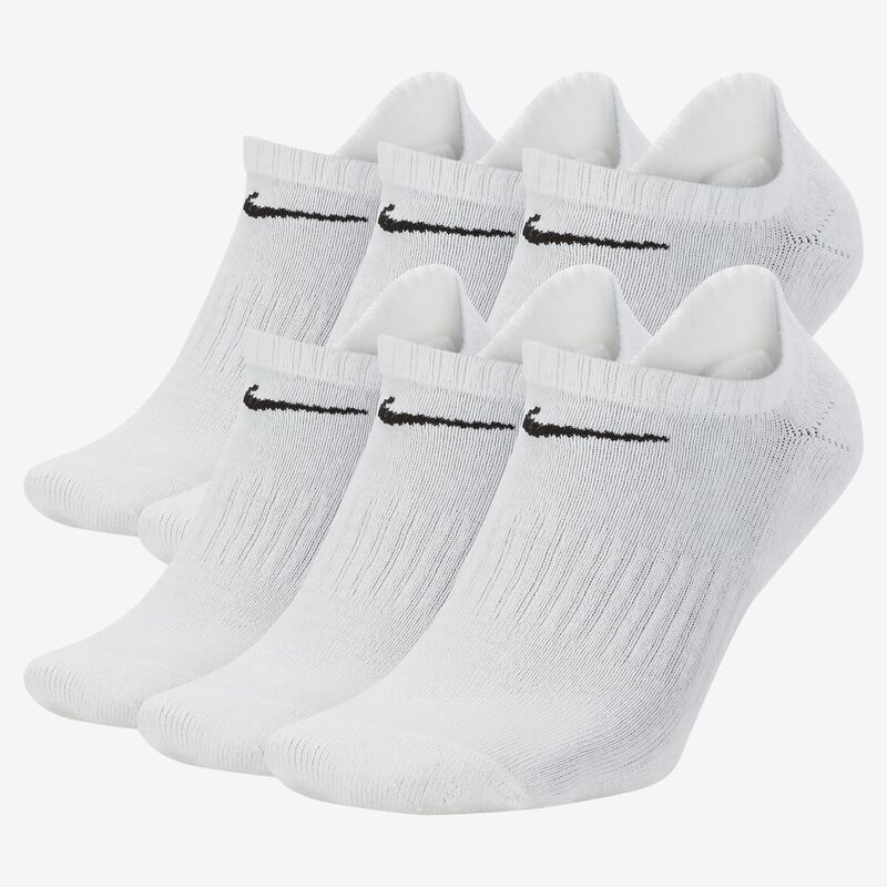 Nike Everyday Cushioned Invisibles 6 Pares, BLANCO, hi-res image number null