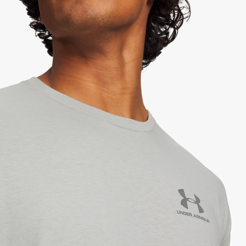 Under Armour Polera Left Chest Logo, GRIS, hi-res image number null