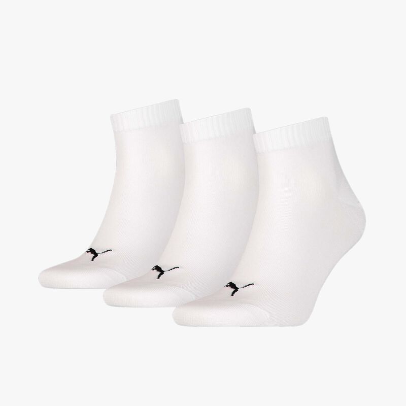 Puma Calcetines Quarter Plain Tobilleras 3 Pares, BLANCO, hi-res image number null