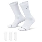 Jordan Calcetines Everyday Crew Largos 3 Pares, BLANCO, hi-res