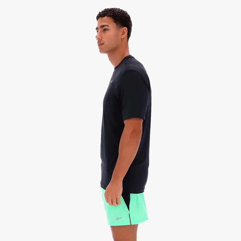 Reebok Polera Manga Corta Running, NEGRO, hi-res image number null
