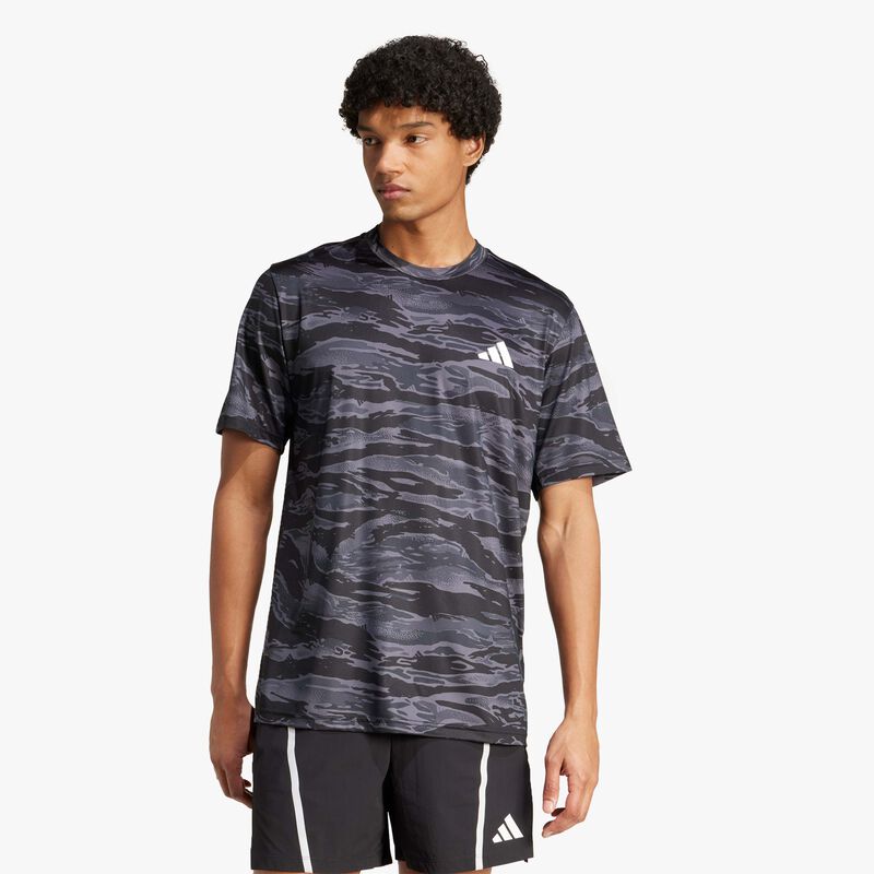 adidas Polera Train Essentials Camo AOP, NEGRO, hi-res image number null