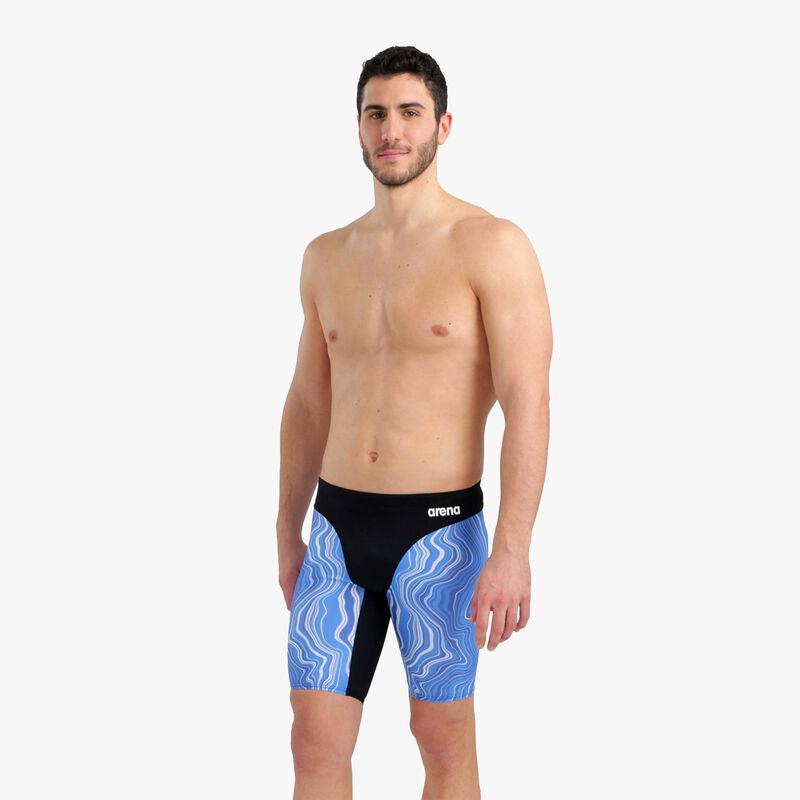 Arena Marble Print Jammer, AZUL, hi-res image number null