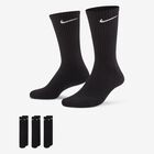 Nike Calcetines Everyday Cushioned Largos 3 Pares, NEGRO, hi-res