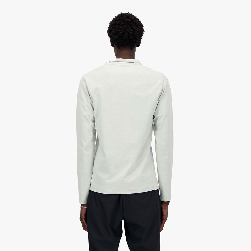 New Balance Chaqueta Space Dye 1/4 Zip, GRIS, hi-res image number null