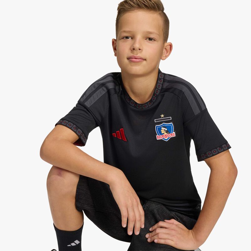 adidas Camiseta Colo-Colo Visitante 2026 Ni&ntilde;os, NEGRO, hi-res image number null