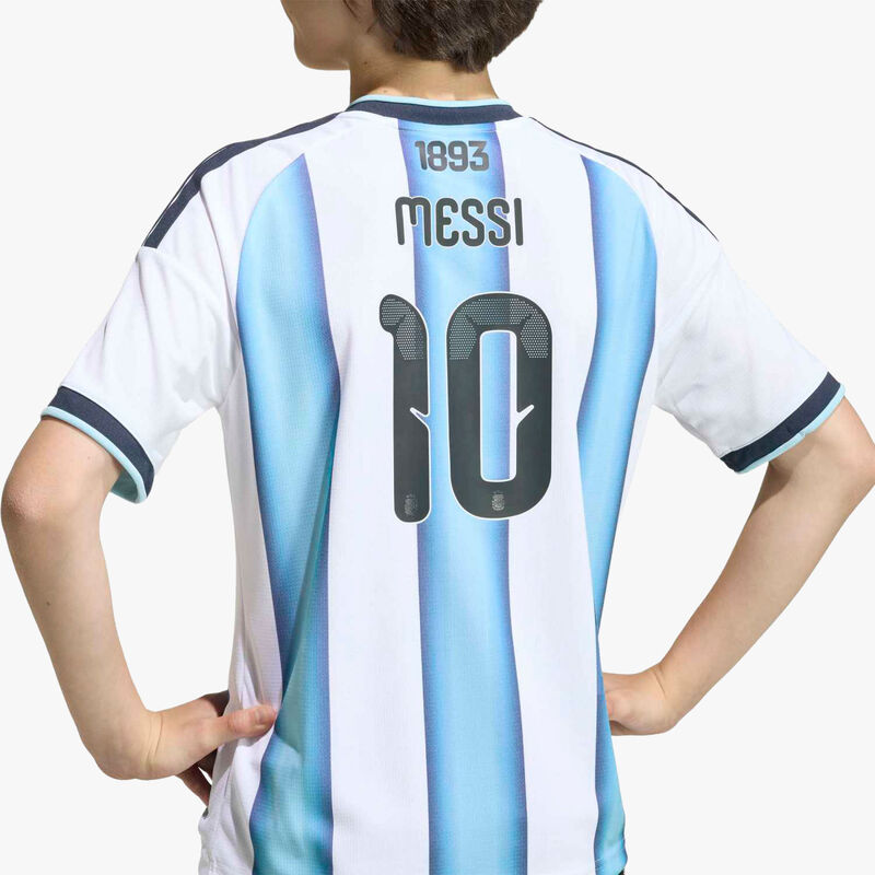 adidas Camiseta Local Selecci&oacute;n Argentina 26 Messi Ni&ntilde;os, BLANCO, hi-res image number null