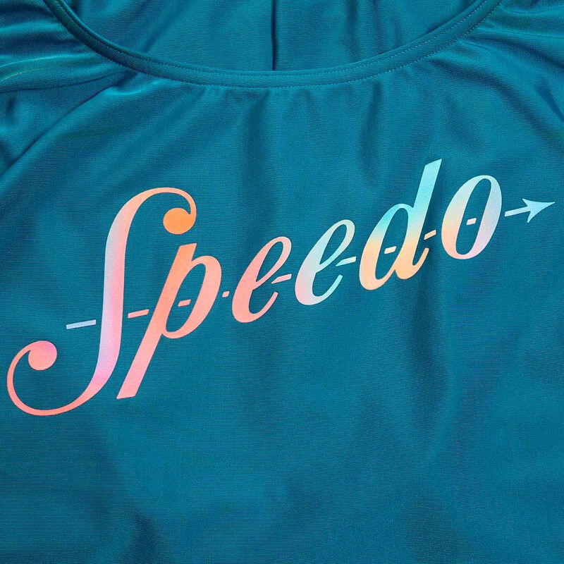 Speedo Traje de Baño Logo Deep U-Back, AZUL, hi-res image number null