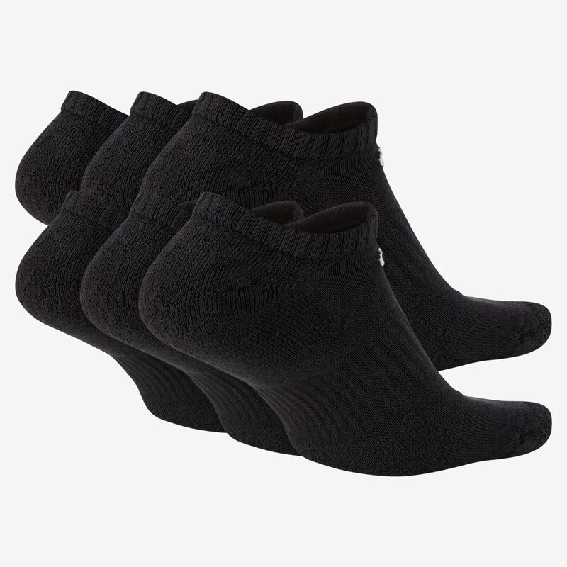 Nike Everyday Cushioned Invisibles 6 Pares, NEGRO, hi-res image number null