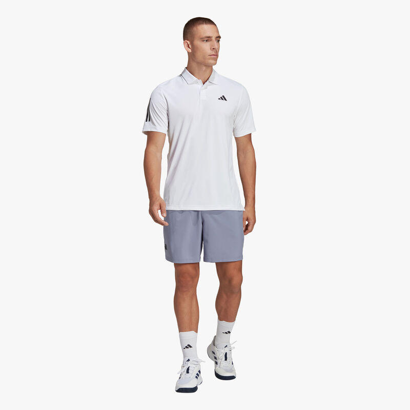 adidas Polera Club Tennis 3 bandas, BLANCO, hi-res image number null