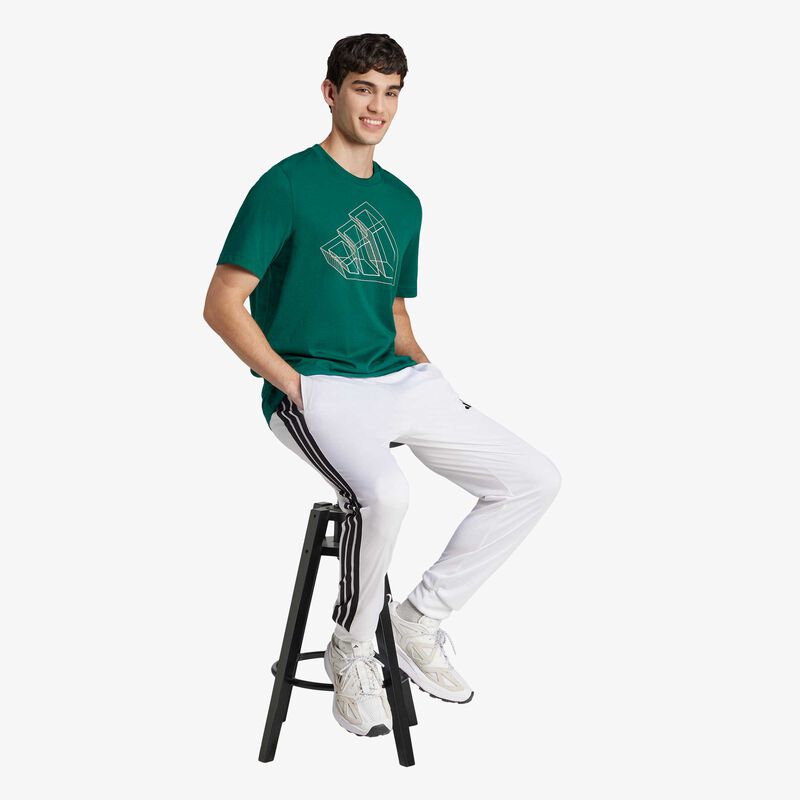 adidas Polera Tech Outline Estampado, VERDE, hi-res image number null